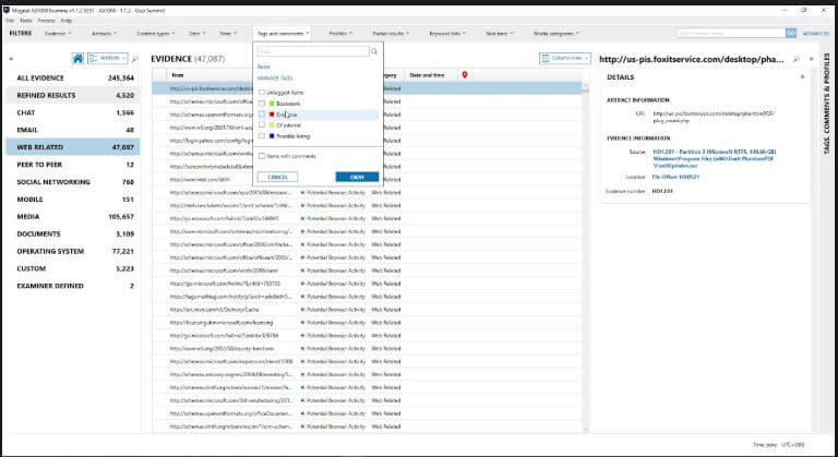 LNK file analysis в Magnet AXIOM for computers